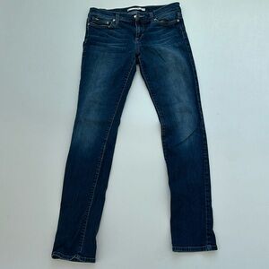 Lightly worn, Size W 28, medium-blue jeans